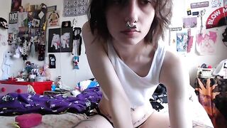 poutyangel_ Cam Porn Video [Myfreecams] - pierced nipples, pouty, toes, small boobs, goth