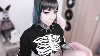 nikkiramone Leaked Porn Video [Chaturbate] - tattoo, shy, smalltits, goth, bigpussylips