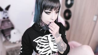 nikkiramone Leaked Porn Video [Chaturbate] - tattoo, shy, smalltits, goth, bigpussylips