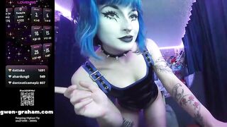 gwengraham Hot Porn Video [Chaturbate] - femdom, goddess, goth, latex, petite
