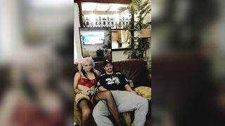 badd0ll Cam Porn Video [Chaturbate] - tattooed, couple, blondie, stockings, bigcock