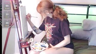 AshTheNymph New Porn Video [Myfreecams] - paint, smoke, teasing, sensual, tiny