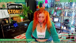 CherryBanks Hot Porn Video [Myfreecams] - glasses, masturbation, ginger, young, Thick thighs