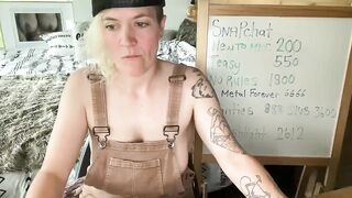 PurrtyMetal Top Porn Video [Myfreecams] - sexy, dildo, Bush, Side Shave, Tattoos