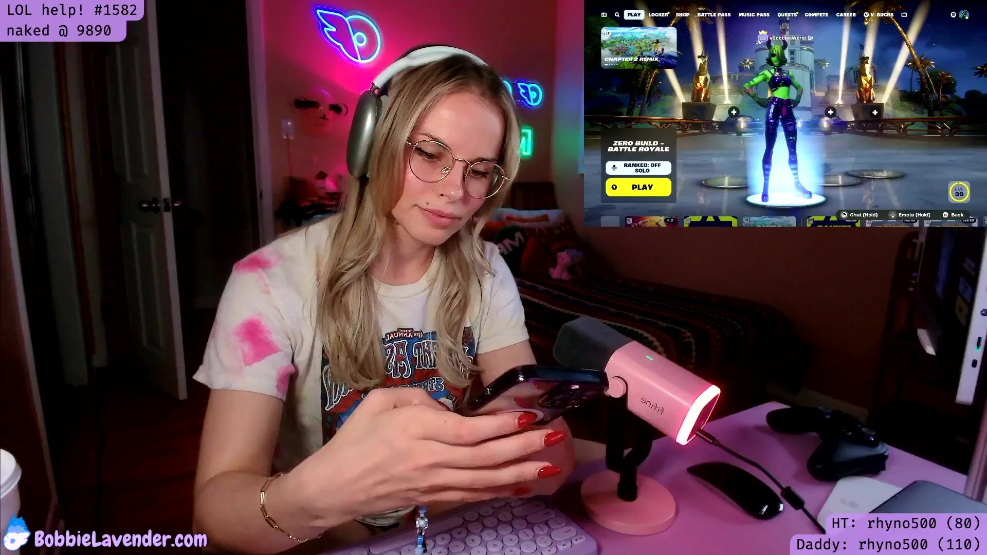 XBobbiesWorld Leaked Porn Video [Myfreecams] - blonde, tight, fortnite,  squirt, ethletic