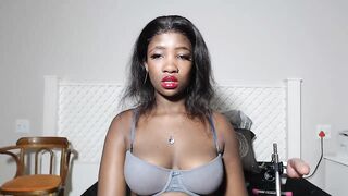 MissREAH Hot Porn Video [Stripchat] - fingering, curvy-ebony, upskirt, spanking, foot-fetish