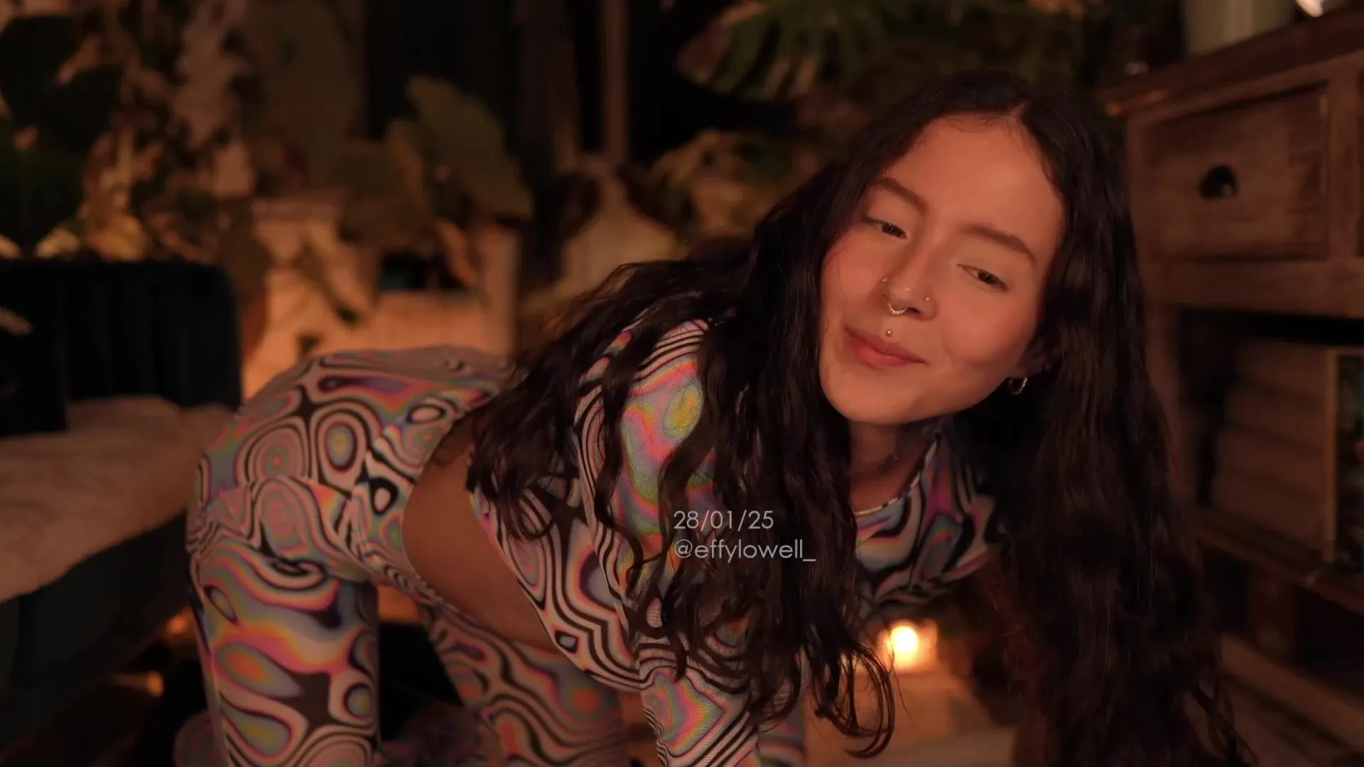 Arousing webcam show