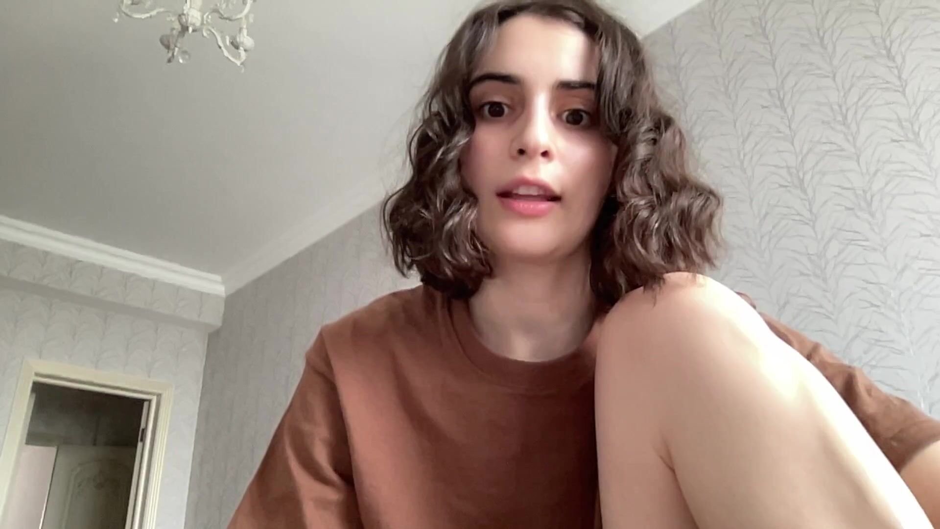 Her body moves with wild passion