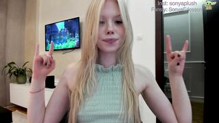 Watch sonyaplush HD Porn Video [Chaturbate] - lovense, 18, blonde, skinny, teen