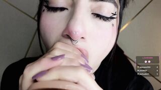 Watch hollyxx_ HD Porn Video [Chaturbate] - saliva, sloppy, deepthroat, spit, messy