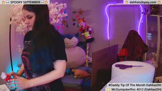 Watch DahliaIsDopey Top Porn Video [Myfreecams] - nerdy, small tits, DahliaLux, gag, smoking